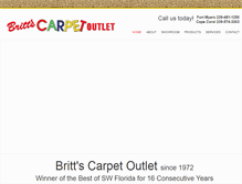 Tablet Screenshot of brittscarpetoutlet.com